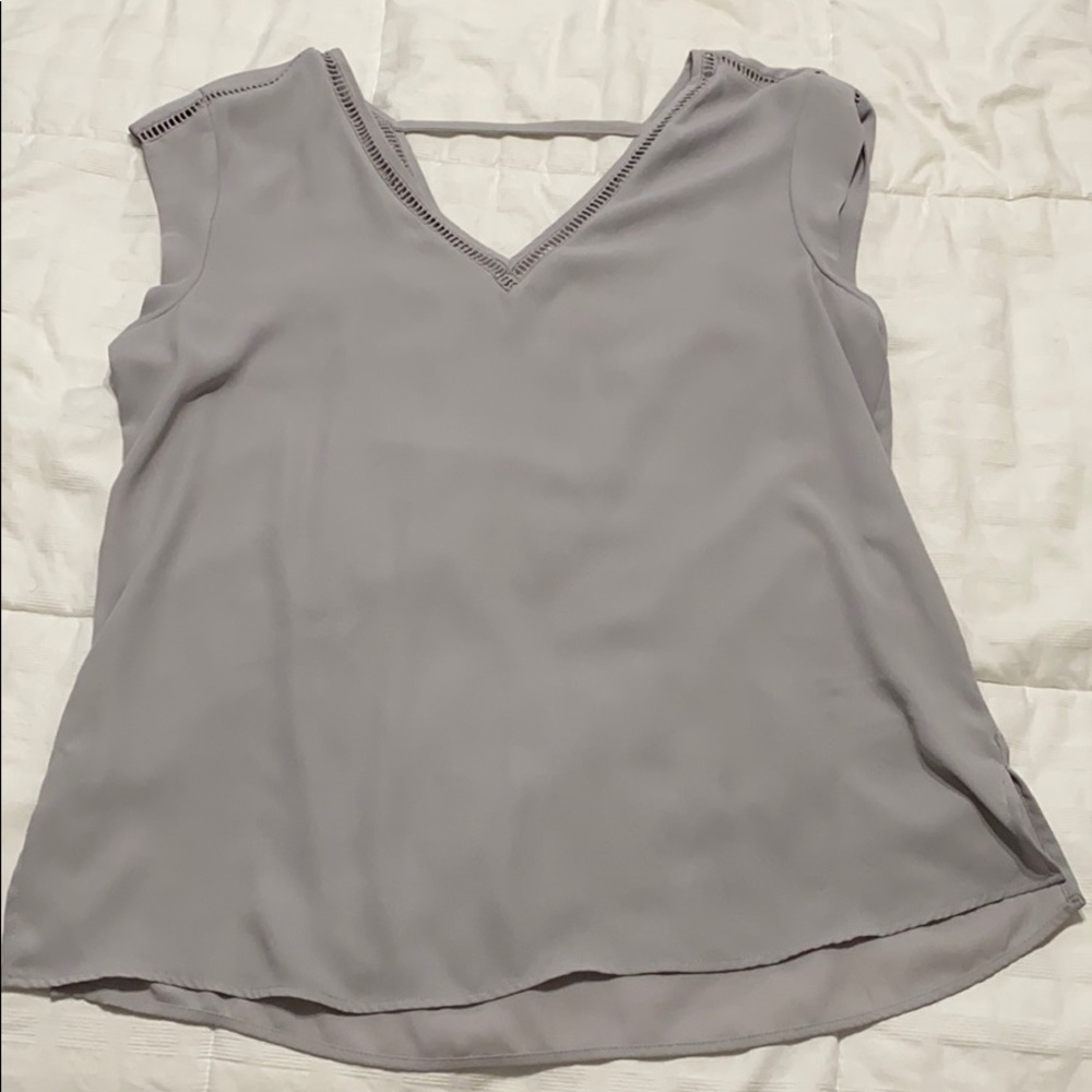 Light grey blouse top